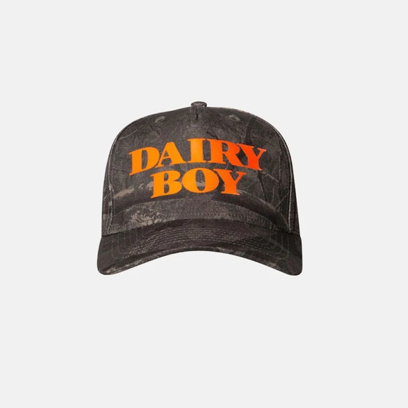 Dairy Boy River Camo Trucker Hat - Orange 🧡 - Picture 4 of 9